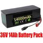 Wnicek E-Bike Lithium-ion Battery 36V 14Ah Electric Bike Battery Pack Fit for 250W 300W 500W 750W Motor Suitable for Electric Bicycles Scooters Tricycles Power Tools with 42V Charger