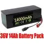 Wnicek E-Bike Lithium-ion Battery 36V 14Ah Electric Bike Battery Pack Fit for 250W 300W 500W 750W Motor Suitable for Electric Bicycles Scooters Tricycles Power Tools with 42V Charger