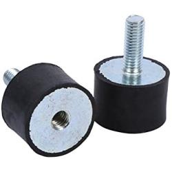 M8 M6 Vibration Isolator, Keenso Vibration Mount 2 Threaded Studs AntiVibration Isolation Rubber Mounts Boat Bobbins, pack of 4(VD3020 M823)