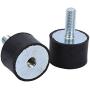 M8 M6 Vibration Isolator, Keenso Vibration Mount 2 Threaded Studs AntiVibration Isolation Rubber Mounts Boat Bobbins, pack of 4(VD3020 M823)