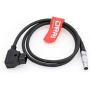 DRRI 0B 7pin to Dtap Wireless Nucleus M Follow Focus Motor Power Cable for Gimbal (Straight 7pin Cable)