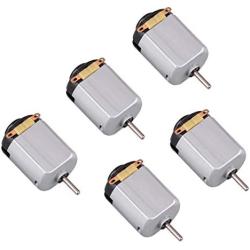 Flormoon DC Motor - 5pcs 0.5-6V 15000 RPM Mini Electric Motor - High Torque Magnetic Powered Motor - DIY,Robot,Science Experiments