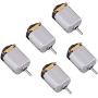 Flormoon DC Motor - 5pcs 0.5-6V 15000 RPM Mini Electric Motor - High Torque Magnetic Powered Motor - DIY,Robot,Science Experiments