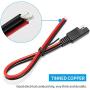 14AWG SAE Quick Connector/Disconnect Plug, SAE Automotive Extension Cable for Motorcycles, Trucks, Solar and Cars - 1ft/30cm 5Pieces
