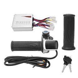 FAMKIT 36V 500W E-Bike Scooter Brushless Motor Controller Kit LCD Display Panel Speed Turn Handlebar