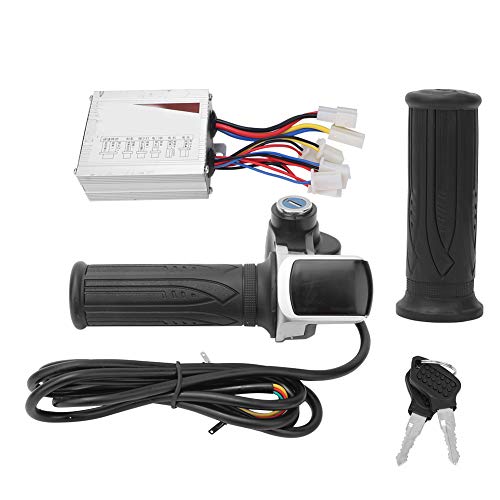 FAMKIT 36V 500W E-Bike Scooter Brushless Motor Controller Kit LCD Display Panel Speed Turn Handlebar