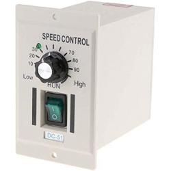 AC 110V 400W Knob Motor Speed Controller DC 0-90V Variable Adjust Lathe Control