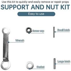 U-BCOO Electric Outboard Motor Propeller Installation Accessories Towing Motor Support and Nut Kit