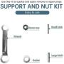 U-BCOO Electric Outboard Motor Propeller Installation Accessories Towing Motor Support and Nut Kit