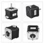 RTELLIGENT Nema 17 Stepper Motor 5PCS, 2 Phase Step Motor Bipolar 1.5A 59.5oz.in(42Ncm) 42x42x38mm 4-Wire 30cm Long Cable for 3D Printer (5, 42A02C-XH2.54)