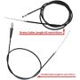 Throttle Handle+Left Right Clutch Brake Lever Handle Brake Cable Compatible with XR80 XR100 CRF70 CRF80 Pit Dirt Motor Bike Baja Mini Bike