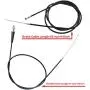 Throttle Handle+Left Right Clutch Brake Lever Handle Brake Cable Compatible with XR80 XR100 CRF70 CRF80 Pit Dirt Motor Bike Baja Mini Bike