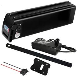 Jieoto Li-Ion E-Bike Battery Pack 36V 15AH 20AH Electric Bicycle Battery with 3A Charger and BMS Protection Board for 250W 350W 500W 750W Electric Bicycles Motor