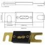 HiSport ANL Fuses 200 Amp - Fuse Protect Controller for Cars, Trucks, Forklifts, Boats, Applied to Inverters and Car Audio and Other High Current, 2Pcs