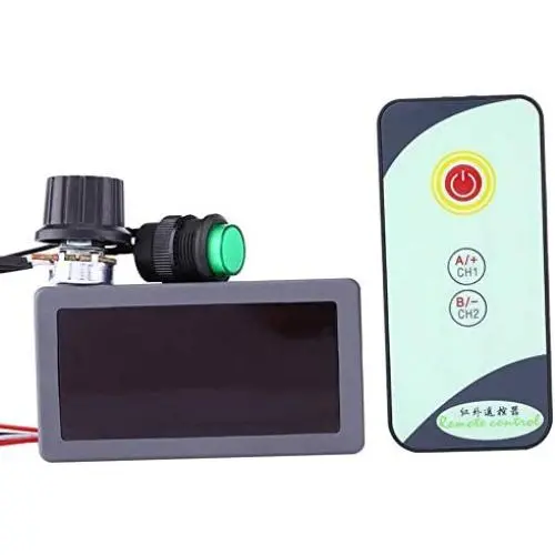 WSDMAVIS 1 Pcs DC Motor Speed Controller Regulator DC 6-30V PWM Speed Controller 12V/24V LED Display with IR Remote