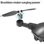 HR Drone with Brushless Motor For Adults,Foldable Drones with 4K FHD Camera Live Video And GPS Return Home,Quadcopter with Altitude Hold,Follow Me,Includes Carrying Bag（Black）