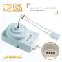 Canamax Premium W10124096 Refrigerator Condenser Fan Motor Kit - Compatible with Whirlpool Refrigerator - Replaces AP4318657, 1378525, W10124096, 2188538, 2188727, 2188728