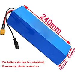Wnicek 48V 7800mAh E-Bike Lithium Battery 13S 3P 7.8Ah Rechargeable Battery Pack Fit for 500W-50W Motor Electric Bicycles Li-ion Battery Pack with BMS and 2A Charger