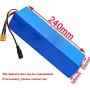 Wnicek 48V 7800mAh E-Bike Lithium Battery 13S 3P 7.8Ah Rechargeable Battery Pack Fit for 500W-50W Motor Electric Bicycles Li-ion Battery Pack with BMS and 2A Charger