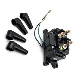 DEVMO ATV UTV Winch Contactor Solenoid 12V Solenoid Relay Contactor Winch Switch 2875714/63070 / 62135/74900,Compatible with Ramsey, Warn, Superwinch Champion 2500 3000 3500 4500 lb