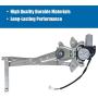 741-801 Power Window Regulator and Motor Assembly Driver Side Front Compatible for 1998 1999 2000 2001 2002 Chevy Prizm Base/LSi, Toyota Corolla CE/LE/VE, 1.8L, OE Replace Parts
