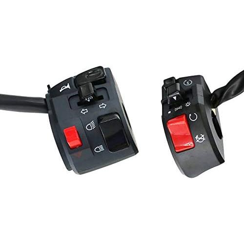 SHENYUAN-Accessories&Parts Durable Motorcycle Horn Button Switch Motorcycle Steering Signal Electric Fog Light Start Handle Controller Switch (Color : Left and Right)