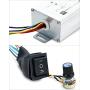 QWORK DC Motor Speed Controller, 20A 1200W PWM Control Industrial Motor Speed Controller for DC Brushed Motor DC Lamp Brushed Motor Driver Control Module DC 9V-60V 12V 24V 36V 48V 60V