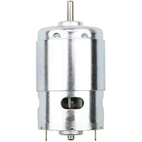 Ellbest DC Motor 12V 6000 RPM Mini Gear Motor High Torque Electric Micro Speed Reduction Geared Motor Centric Output Shaft 50mm Diameter Gearbox