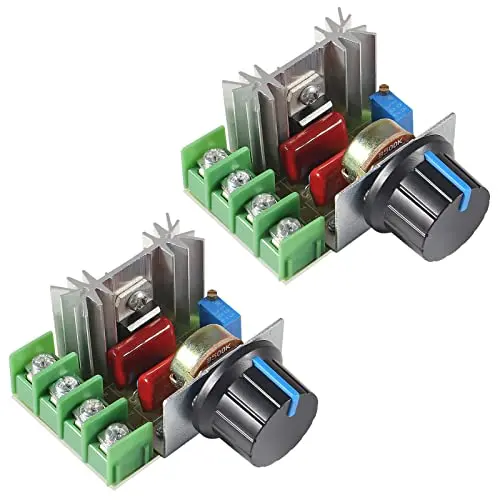 DIANN 2pcs 2000W PWM AC Motor Speed Control Module Dimmer Speed Regulator 50-220V 25A Constant Adjustable Voltage Regulator