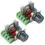 DIANN 2pcs 2000W PWM AC Motor Speed Control Module Dimmer Speed Regulator 50-220V 25A Constant Adjustable Voltage Regulator