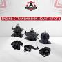 Engine Motor and Transmission Mount Set of 6 - Fits Honda Accord 2003-2007 2.4L Automatic Trans - Replaces A4526HY, A4517, A4509, A4542, A4516, A4510 - Front, Right, Rear, Upper Mounts