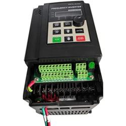 ATO 3 hp 2.2kW 10A VFD, Single Phase 120V Input, 1phase/3phase 220V Output Variable Frequency Drive Motor Control