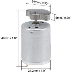 uxcell Vibration Motor Strong Power for Massager DC 6V 3000RPM Arch Vibrating Wheel 46x24.2mm