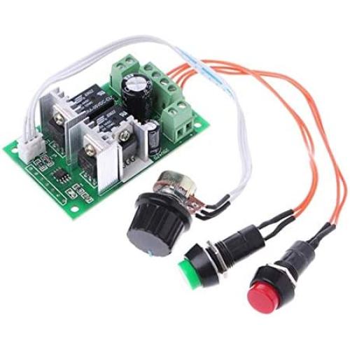 Stayhome 1pcs 5-30V PWM DC Motor Controller Forward Reverse Linear Actuator Governor Speed Control Self Reset 6V 12V 24V 10A