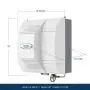 AprilAire 700 Whole Home Humidifier, Automatic Fan Powered Furnace Humidifier, Large Capacity Whole House Humidifier for Homes up to 5,300 Sq. Ft., White