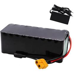 Wnicek 48V 10Ah Lithium-ion Battery Pack Suitable for 200W 250W 350W 500W 750W 1000W E-Bike Motors for Electric Scooter Electric Tools Moped Scooter with Charger