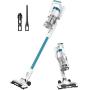 Eureka RapidClean Pro Lightweight Cordless Vacuum Cleaner, High Efficiency Powerful Digital Motor LED Headlights, Convenient Stick and Handheld Vac, Essential, White