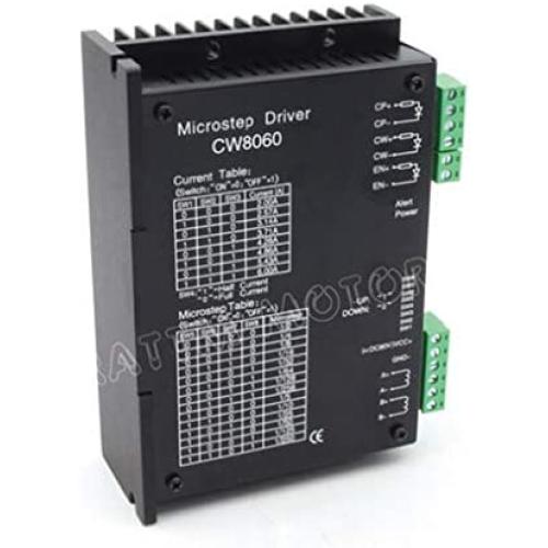 CW8060 Nema23 Nema34 Stepper Motor Driver 24-80VDC/6A/256 Microstep for CNC Router Milling Engraving Machine