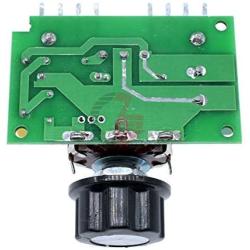 AC 220V 4000W Speed Controller SCR Dimmer Electric Voltage Regulator Speed Control Switch with Aluminum Heat Sink
