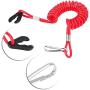 Boat Engine Motor Kill Stop Switch, Outboard Engine Ignition Emergency Kill Stop Switch Key Lanyard Rope Clip (for All Series)