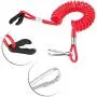 Boat Engine Motor Kill Stop Switch, Outboard Engine Ignition Emergency Kill Stop Switch Key Lanyard Rope Clip (for All Series)