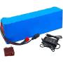 Wnicek 48V 10AH 13S 3P E-Bike Battery 10000mAh Customizable Electric Bike Lithium-ion Battery Pack with 2A Charger/T Plug/ 20A BMS Suitable for 500W 350W 250W 200W Motor