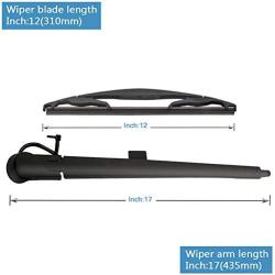 ROOPPA 15276248 Rear Wiper Arm, Replacement For 2007-2013 GMC Yukon/Chevrolet Tahoe/Chevrolet Suburban/2007-2014 Cadillac Escalade Rear Windshield Wiper Arm Blade Set-Factory OEM Style