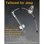 A-Premium Power Window Regulator with Motor Replacement for Jeep Liberty 2006-2007 Front Right Passenger Side (Hole Style)