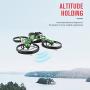GoolRC Mini Drone with Camera 2 in 1 Motorcycle Aircraft Deformation RC for Beginners Land Air Toys One Key Take Off Landing Battery Toy, green-480p remote controller mode