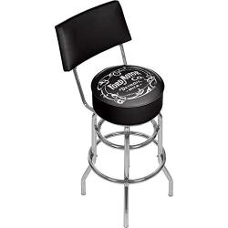 Trademark Gameroom Ford Swivel bar Stool with Back - Vintage 1903 Ford Motor Co
