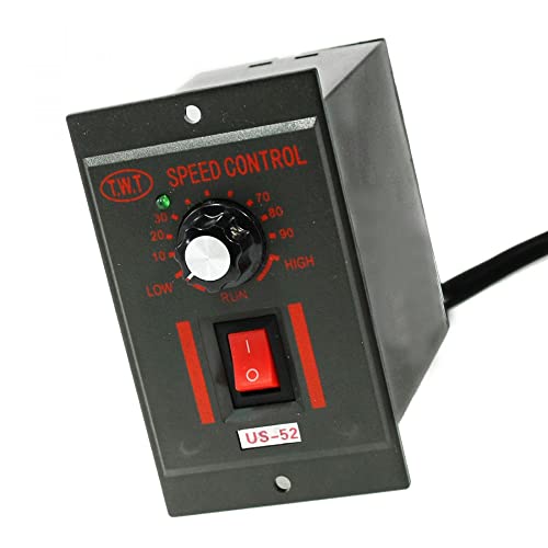 sourcing map Electronics Accessories AC 220V 40W 6 Pins Plug Motor Speed Control Switch Controller