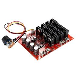 PWM DC Motor Speed Controller 10-50V 60A High Power HHO RC Driver PWM Controller Module 12V 24V 48V 3000W Extension Cord Switch