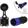 Trolling Motor Plug Receptacle Set, 50Amp Waterproof IP67 Connector for Motor,12V/24V/ 36V/48V Plug for Trolling Motor,Marine Boat Power Connector for Trolling Motors Compatible