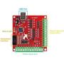 RATTMMOTOR Mach3 USB Motion Control Card 4 axis CNC Motion Controller Breakout Board Stepper Motor Driver with Cable for CNC Router Machine